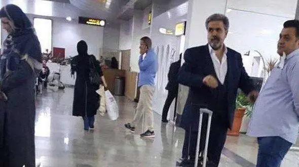 دیده شدن متهم حبس ابدی پرونده پدیده شاندیز در فرودگاه کیش  / پهلوانی باید در زندان بود؟! +عکس