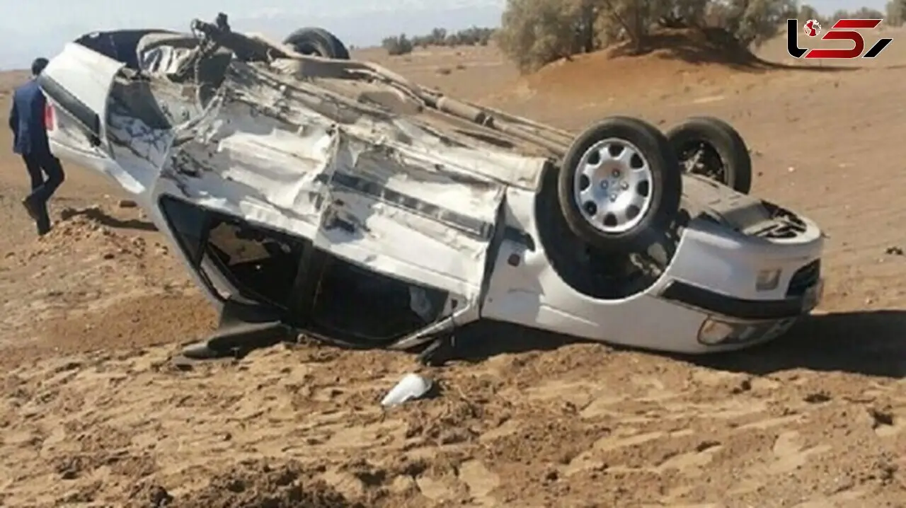 واژگونی پژو پارس در کمربندی تفت یک کشته برجای گذاشت