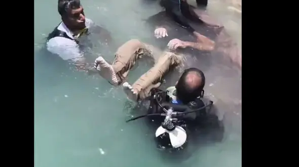 فیلم لحظه کشف جسد پسر جوان در کارون + جزییات