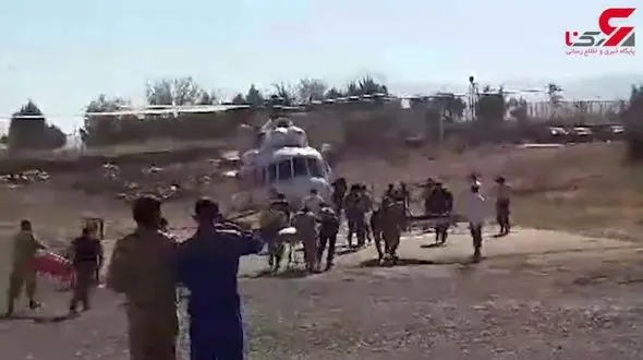 لحظه امداد رسانی ارتش با هلی کوپتر به زلزله زدگان سرپل ذهاب + فیلم