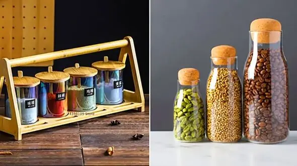 مدل های جذاب شیشه ادویه پیرکس؛ شفافیت بی نهایت برای فضای آشپزخانه
