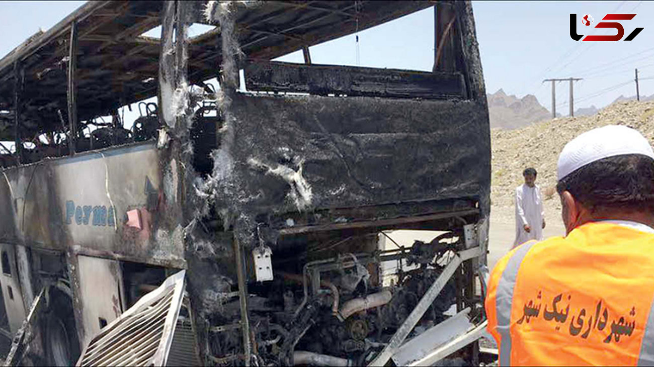 آتش‌گرفتن  چند خودرو براثر گرما در سیستان و بلوچستان