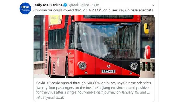 کولرگازی اتوبوس کروناویروس را پخش می کند / مراقب باشید + عکس