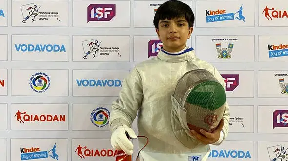 کسب اولین مدال کاروان امید ایران توسط شمشیرباز کوچک تیم ملی دانش آموزی