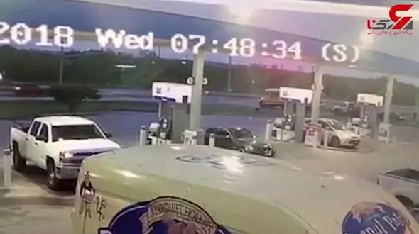 فیلم لحظه برخورد شدید تریلی با اتوبوس مدرسه+فیلم