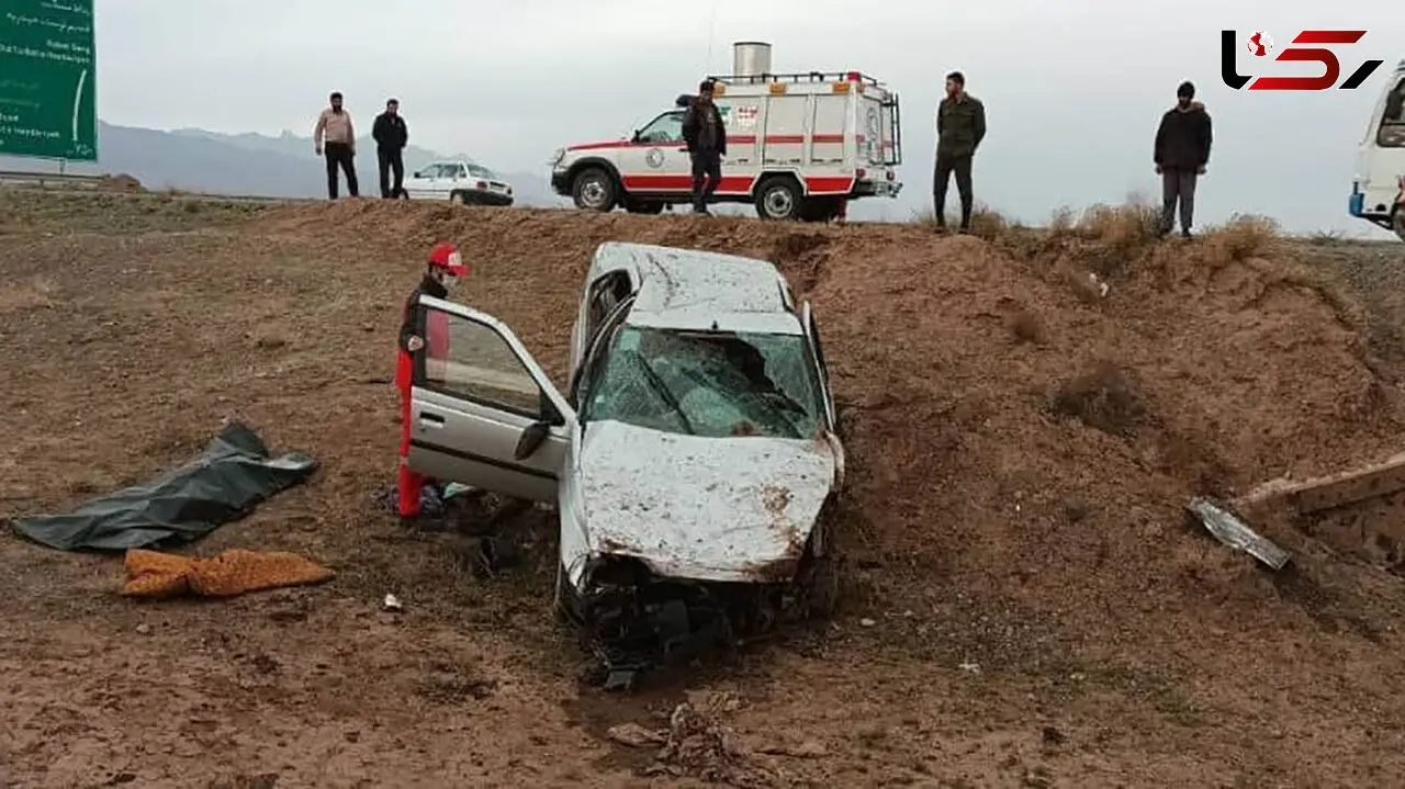 مرگ تلخ مادر در واژگونی خونین پژو 405 در جاده مشهد
