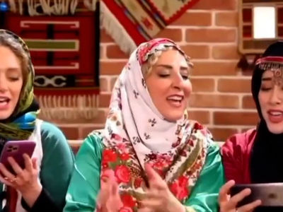 فیلم رقص و آواز خانم بازیگران ایرانی جلوی دوربین  با ساز و آواز گیلکی !