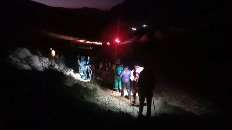  نجات سه کوهنورد در ارتفاعات دالاخانی سنقروکلیایی توسط نیروهای عملیاتی هلال احمر 