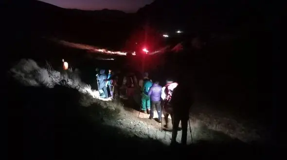 عملیات جستجو برای نجات جوان مفقود شده در منطقه مرزی قصرشیرین+فیلم