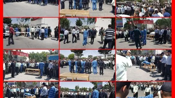 اشراری که در ملاعام شلاق خوردند در قوچان تیراندازی وحشت آور راه انداختند + عکس اجرای حکم شلاق