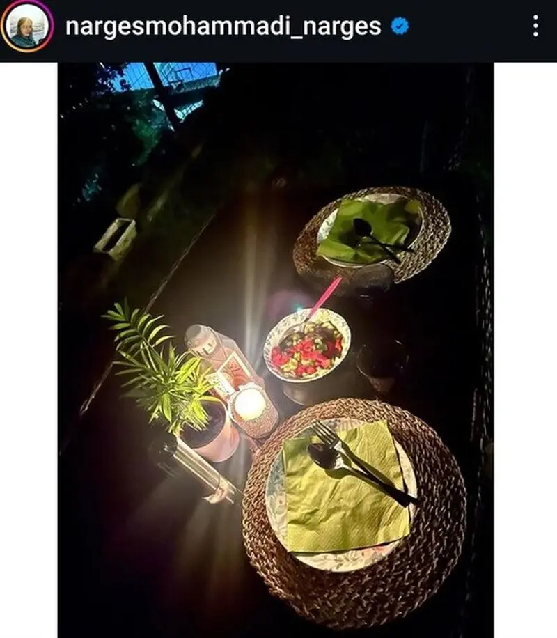 سفره نرگس محمدی 