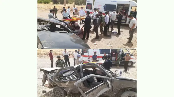 واژگونی پژو 405 در جاده اندیمشک به دهلران + عکس