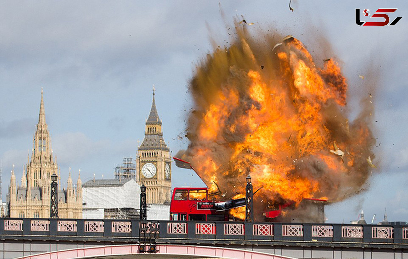 وحشت لندنی‌ها از انفجار اتوبوس