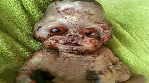 تولد نوزادی با چهره عجیب شایعه یا واقعیت + عکس