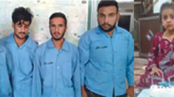 اعتراف قاتلان به  حمله به دو دختر بچه و مادرشان در محل جنایت+ عکس متهمان و دو دختر بچه