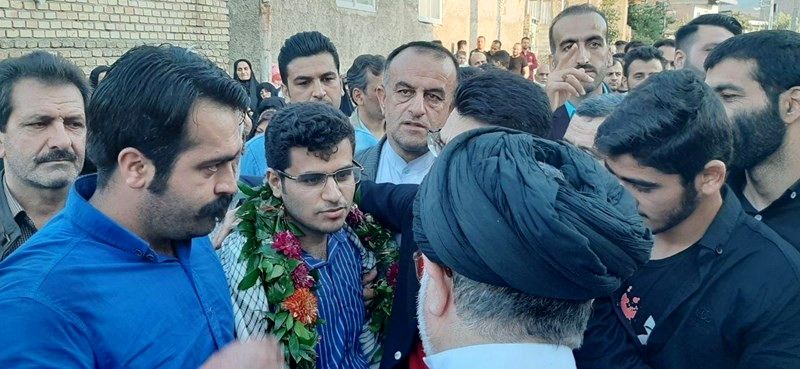 گزارش تصویری استقبال از زائر گمشده امیرمحمد نوچمنی زائر اربعین حسینی در زادگاهش 