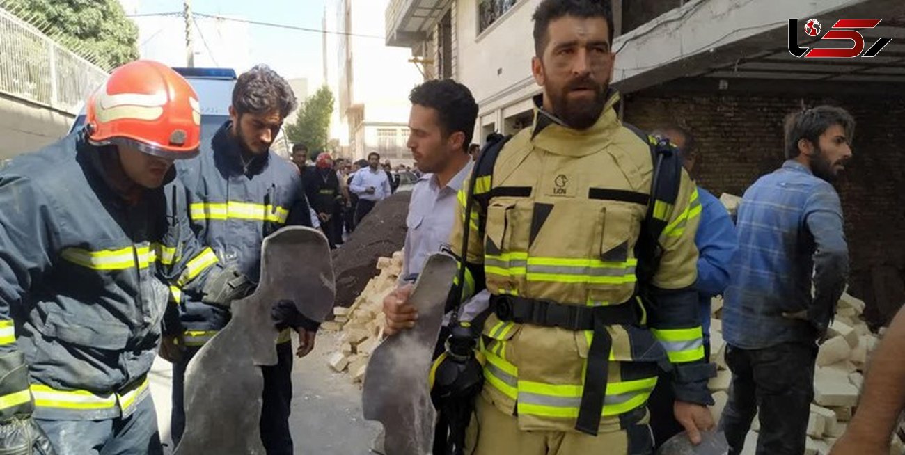 انفجار ساختمان در زنجان / قطع عضو کارگر جوان