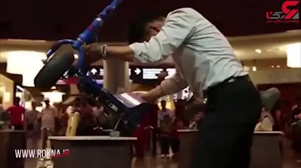 مهارت فوق العاده یک مرد در حفظ تعادل اجسام + فیلم