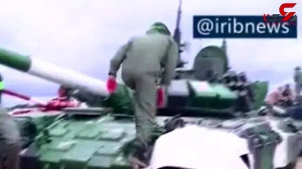 قدرت نمایی تانک ایرانی در میدان مسابقات بین المللی نظامی روسیه+فیلم
