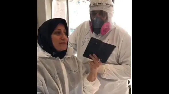 ترس یک خانم پرستار کرونایی از بستری شدن در بیمارستان مسیح دانشوری + فیلم و عکس