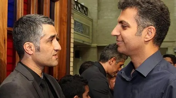 عادل فردوسی پور در مراسم ترحیم مادر پژمان جمشیدی + عکس