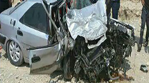 تصادف در جاده گچساران به شیراز 2 کشته برجا گذاشت