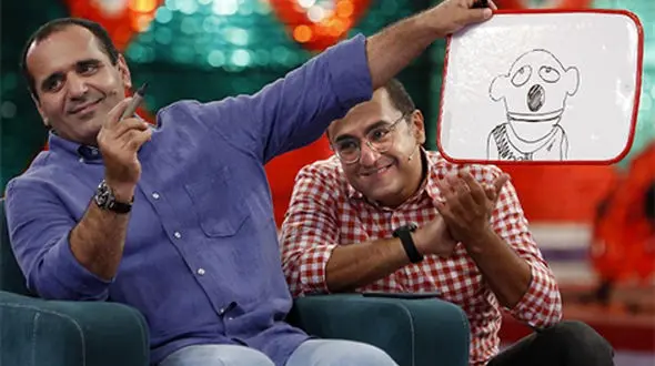 مجری نوستالژیک دهه هفتاد از خاطرات خود در خندوانه گفت/غفوریان چاق بود در مغازه حبس اش کردم + فیلم و عکس