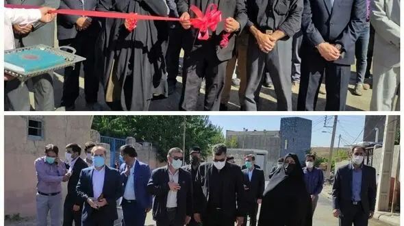 افتتاح طرح هادی روستاهای قره کلک و توپ آغاج توسط بنیاد مسکن انقلاب اسلامی شهرستان هشترود