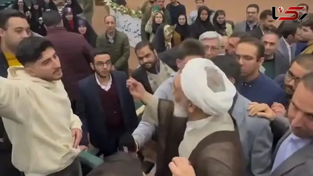 فیلم درگیری پورمحمدی با دانشجویان در روز دانشجو