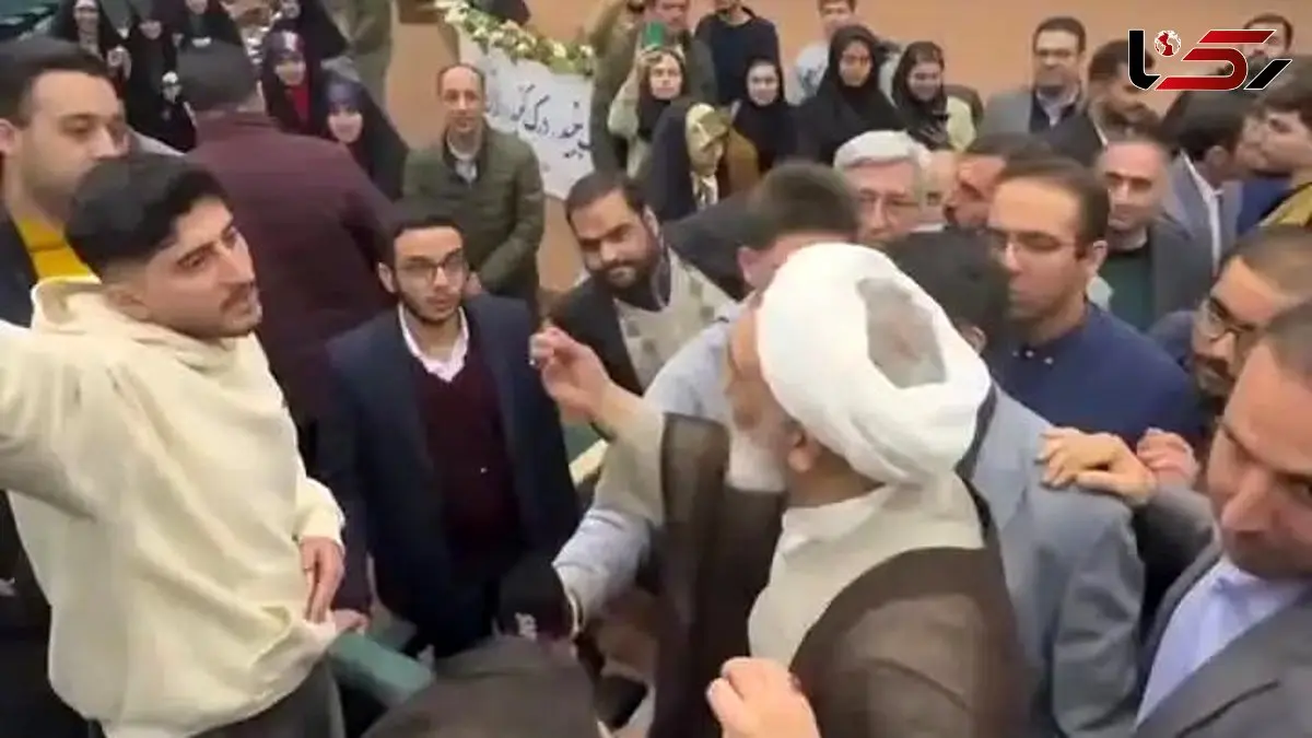 فیلم درگیری پورمحمدی با دانشجویان در روز دانشجو