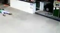 کشتن یک دزد ماشین در ایستگاه گاز+فیلم