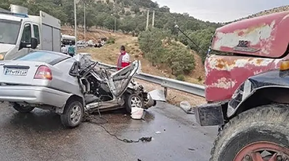 5 کشته در تصادف مرگبار بیرانشهر + عکس