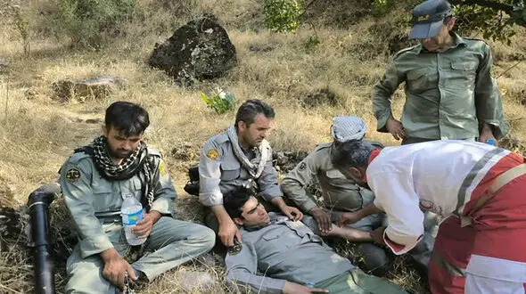 مصدومیت 4 نفر در آتش سوزی منطقه بله‌بزان