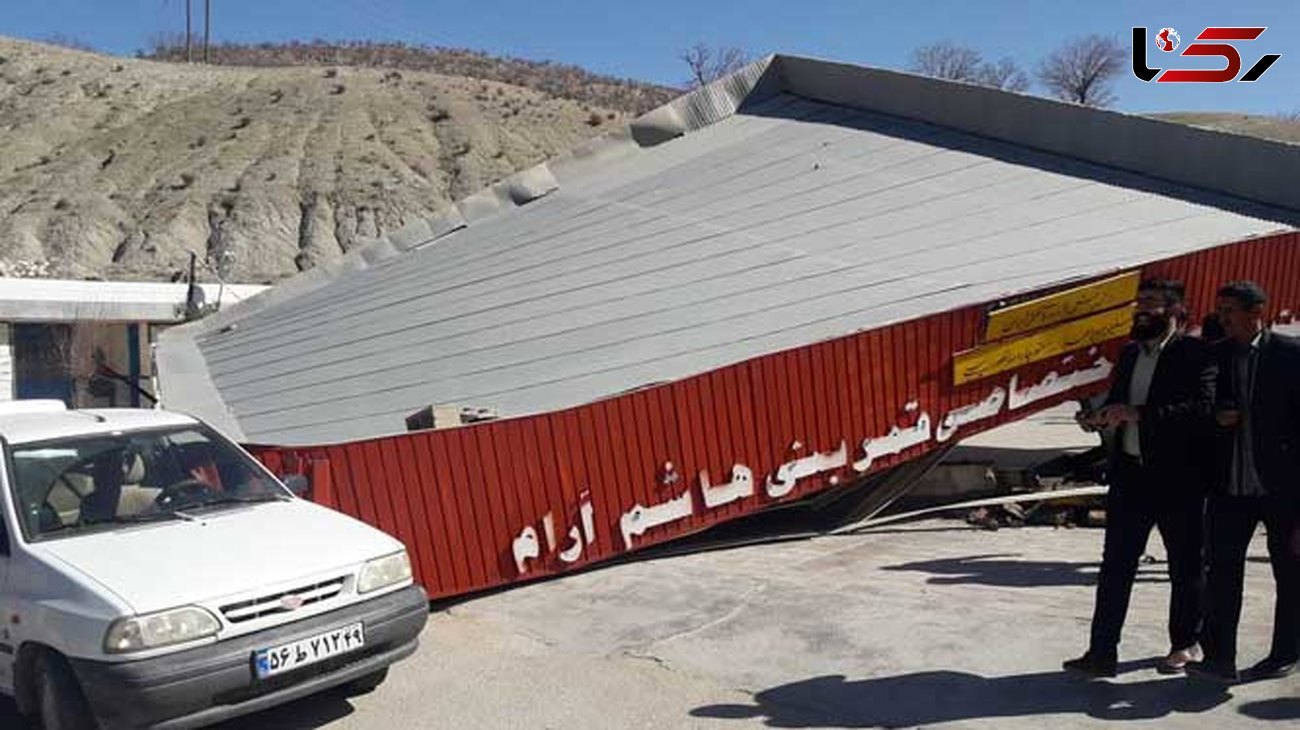 عکس هایی عجیب از حادثه در پمپ بنزین قلعه رئیسی