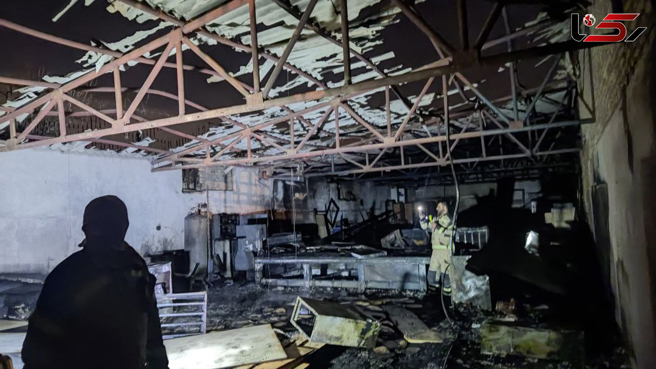 آتش سوزی هولناک 2 کارگاه نجاری در جاده ورامین + فیلم و عکس