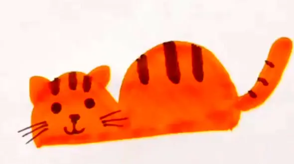 نقاشی ببر با حروف انگلیسی + فیلم