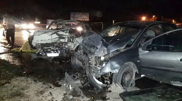 تصادف مرگبار پژو و پیکان در نیشابور 