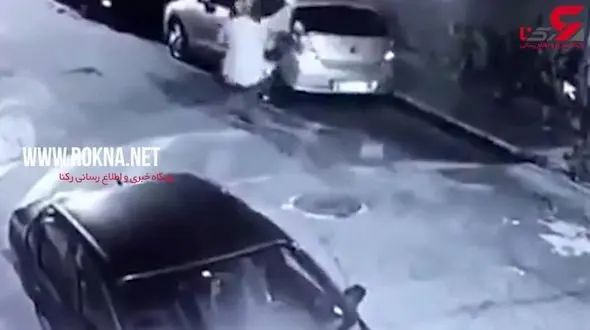 فیلم دست درازی مرد جوان به خانم پلیس در نیمه های شب