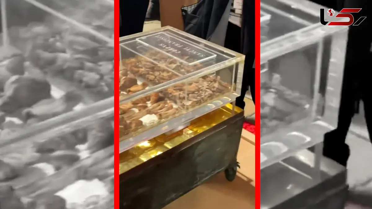 فیلم نمایش بقایای پیکر قدیس پس از ۸۰۰ سال در ایتالیا