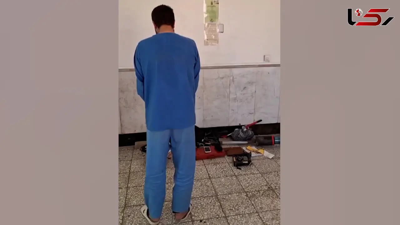 فیلم اعتراف دزدی که بعد از آزادی از زندان با پابند الکترونیکی دستگیر شد / فقط پراید سرقت می کردم!