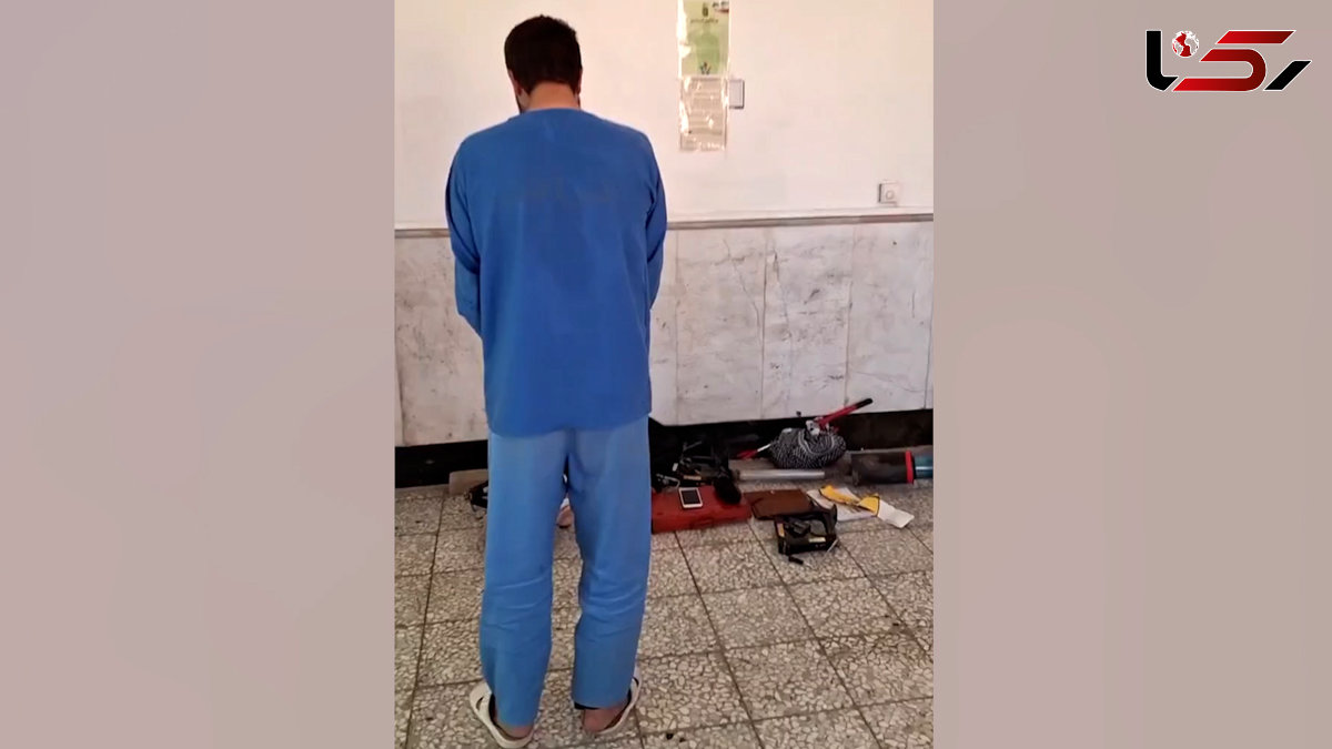 فیلم اعتراف دزدی که بعد از آزادی از زندان با پابند الکترونیکی دستگیر شد / فقط پراید سرقت می کردم!