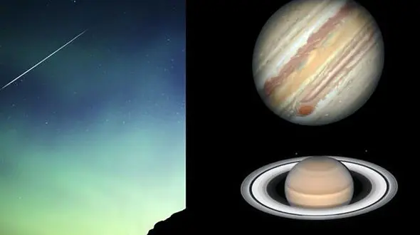 فیلم جالب از بارش شهابی جوزایی