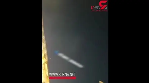 اولین فیلم از شی نورانی دیده شده در آسمان ارومیه + فیلم