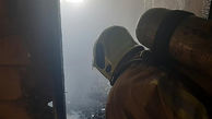 آتش سوزی در ساختمان نیمه کاره / در آذری رخ داد + عکس