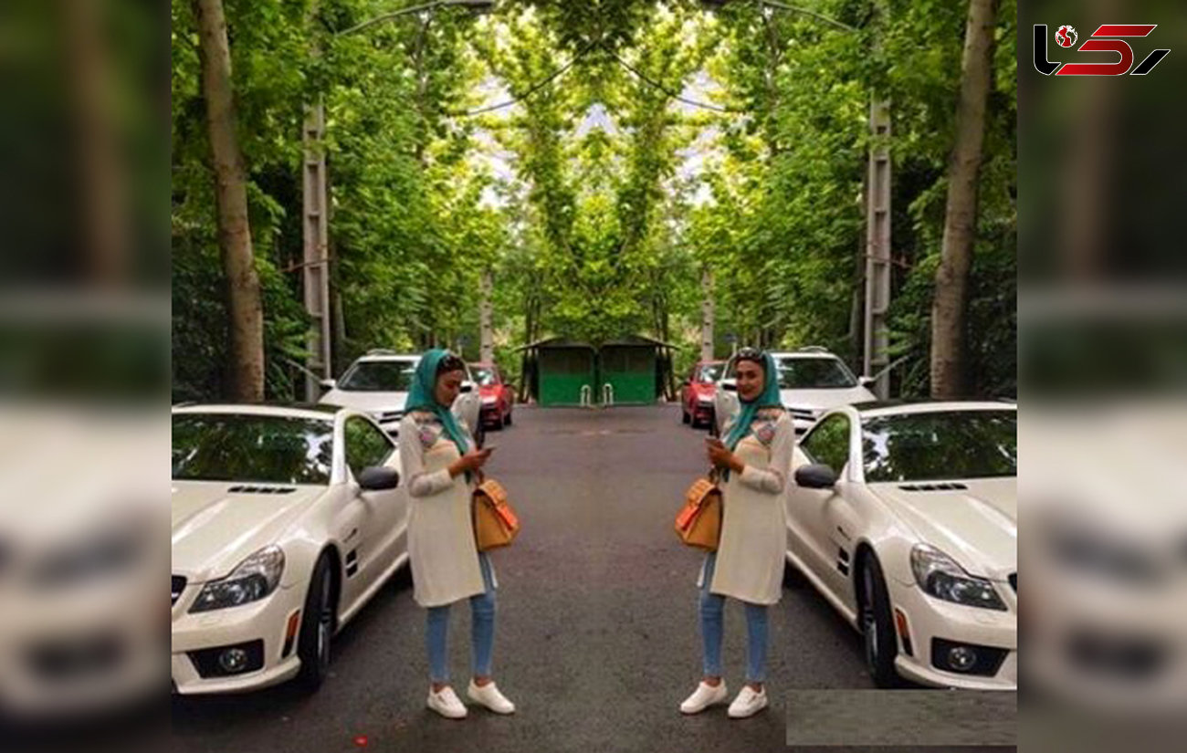بازیگر زن معروف ایرانی در کنار ماشین گرانقیمتش! +عکس