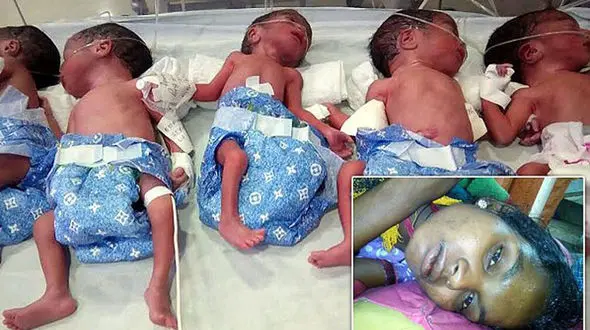 مادر هندی در نیم ساعت 5 کودک زایید