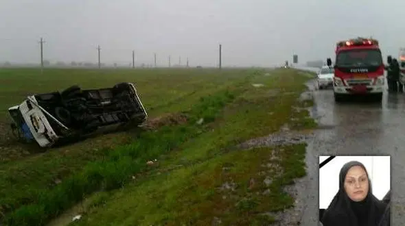 مرگ خانم مدیر در تصادف سرویس مدرسه + عکس قربانی و حادثه