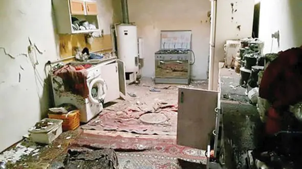 انفجار خانه مسکونی در مینودشت