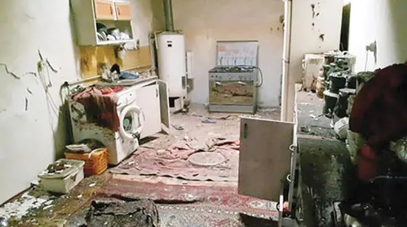 انفجار خانه مسکونی در مینودشت