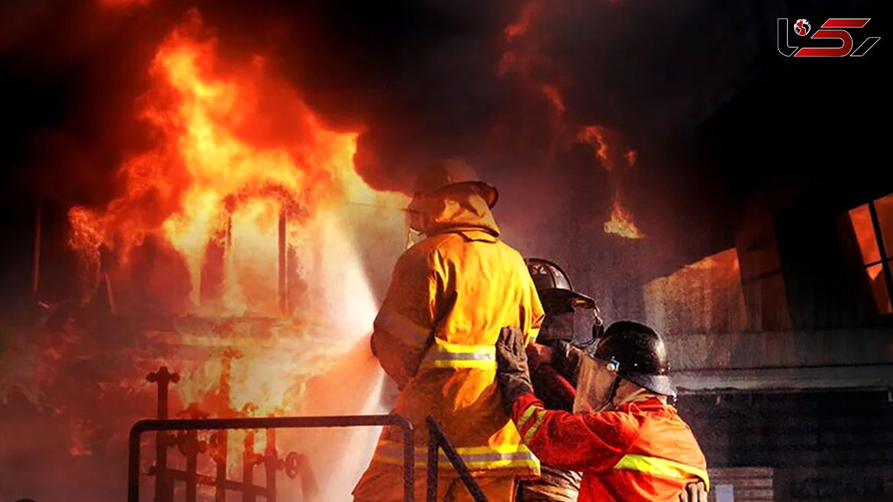 آتش‌سوزی هولناک در کارگاه نجاری